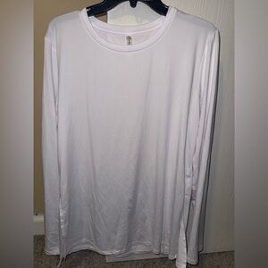 Fabletics White Long Sleeve Tee